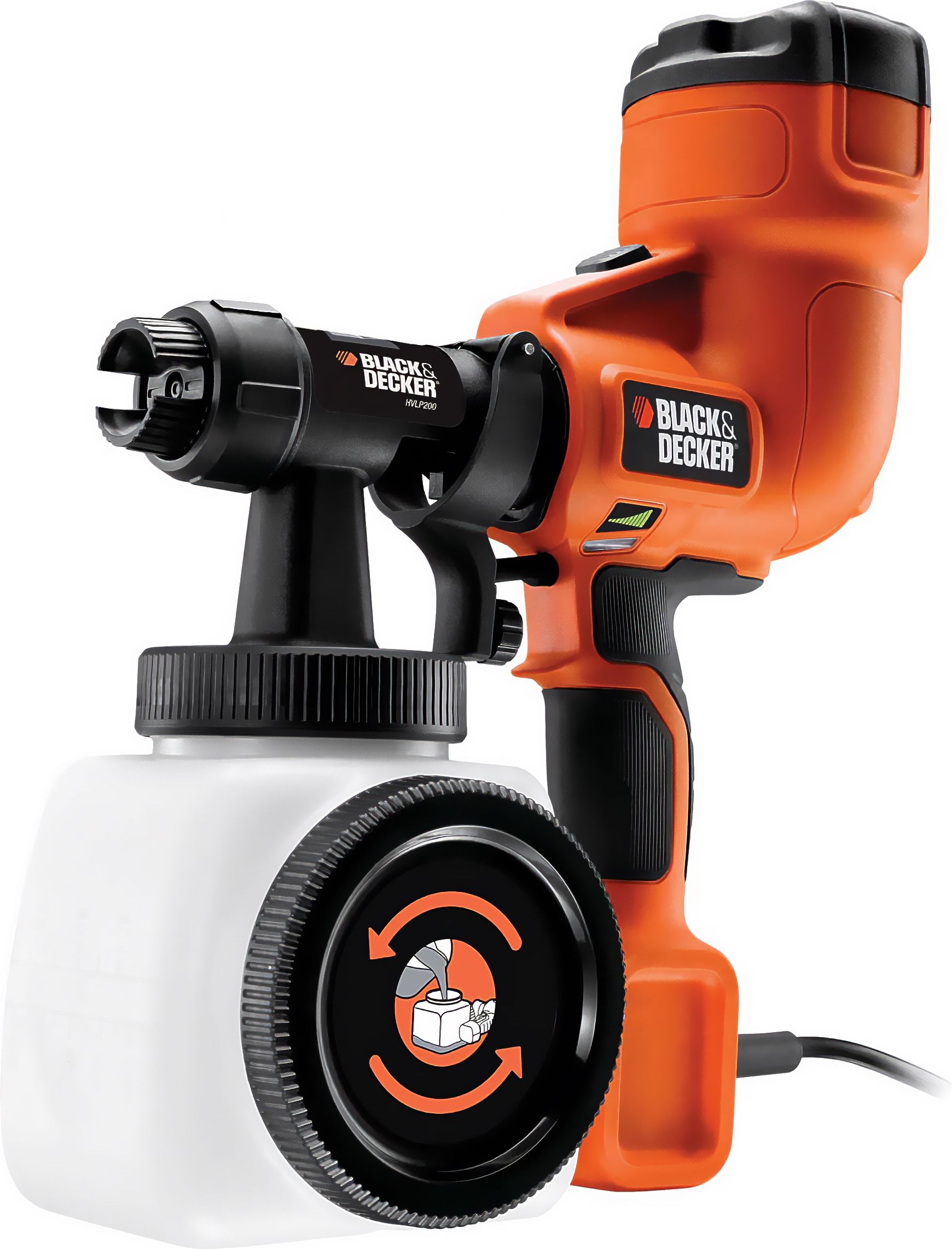 Black + Decker 400W Handheld Paint Sprayer - Black